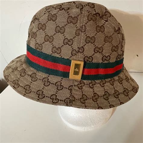 gucci green bucket hat|authentic Gucci bucket hat.